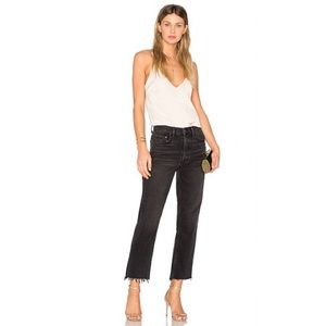 Grlfrnd Helena high rise straight crop jeans